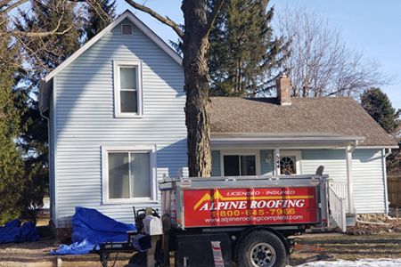 Ortonville storm damage roof replacement